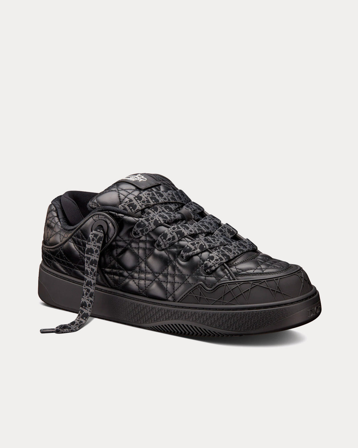 B9S Skater Limited And Numbered Edition Black Quilted Cannage Calfskin Low Top Sneakers