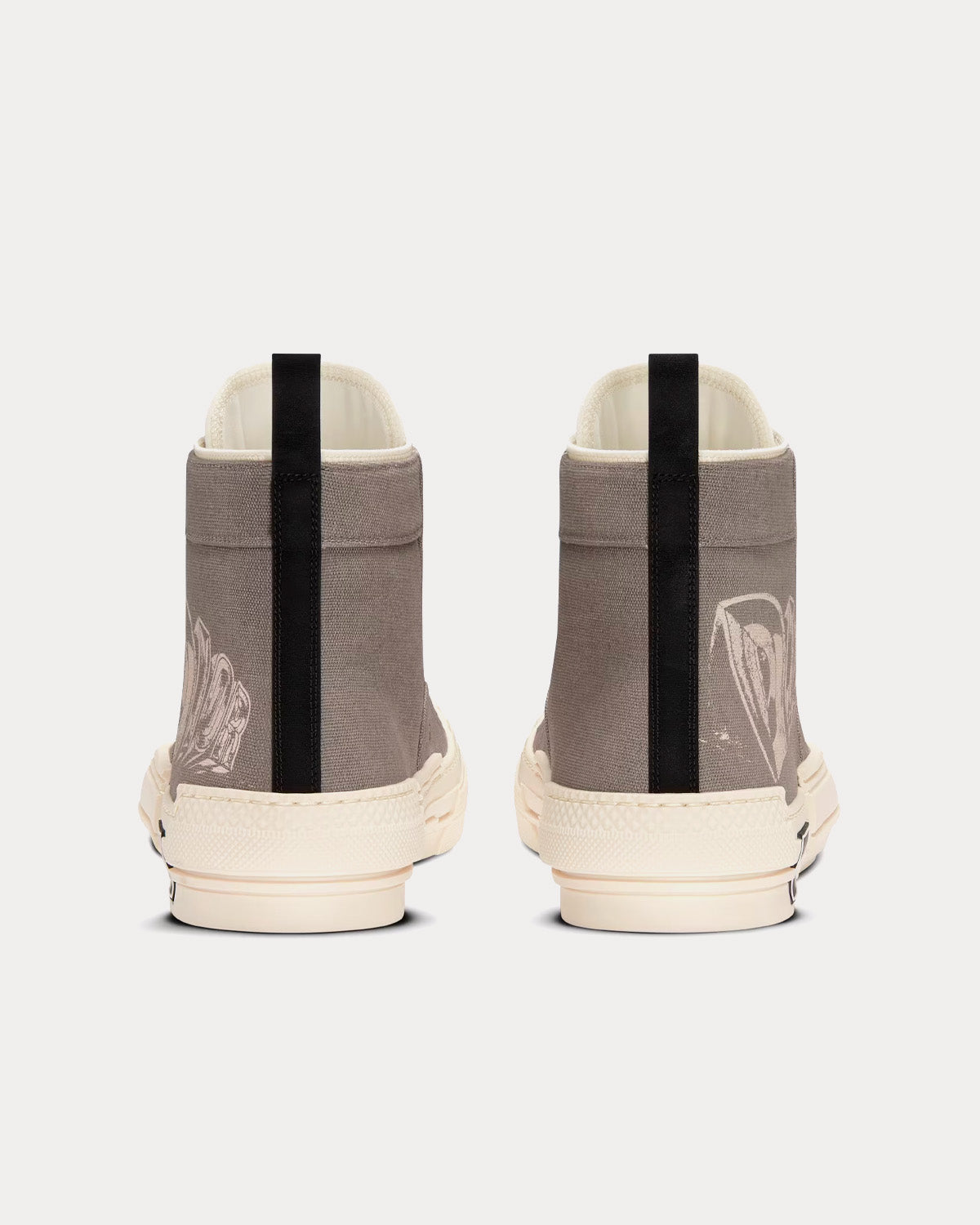 B23 Beige Canvas with AsteroDior Signature High Top Sneakers
