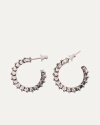 Cross Tail Hoop Earrings