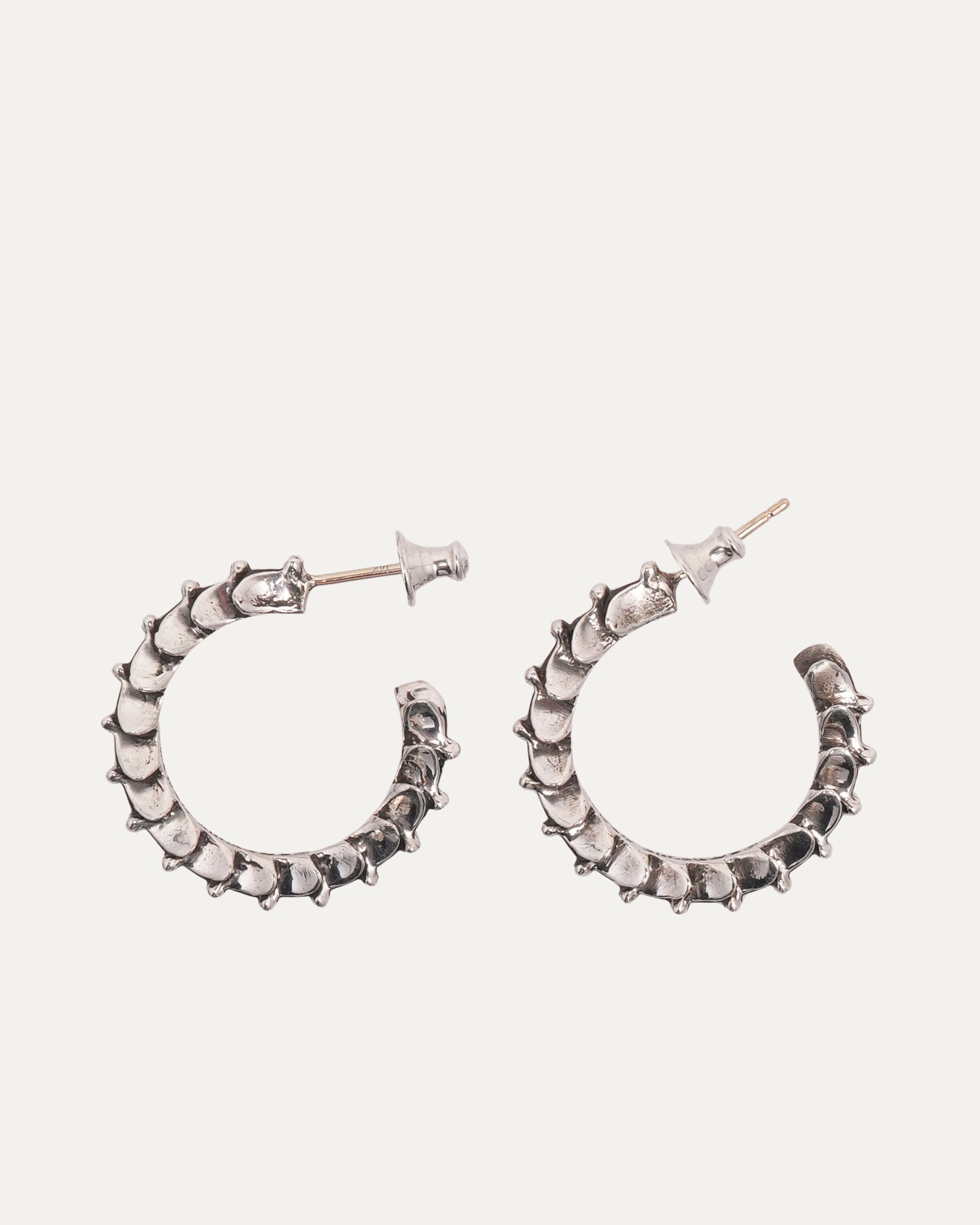 Cross Tail Hoop Earrings