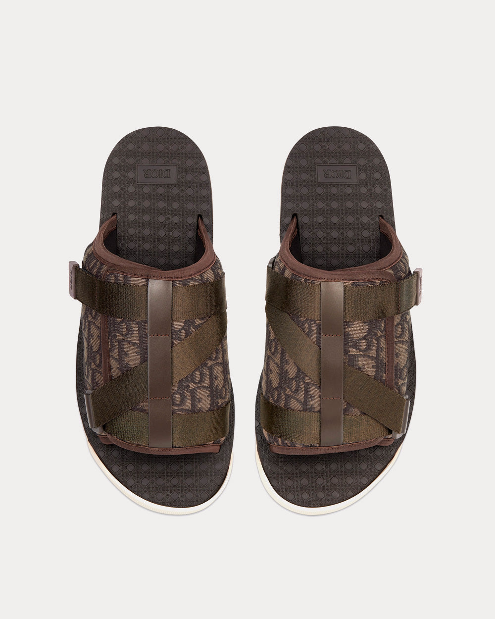 Alpha Sandal Ebony Dior Oblique Jacquard Slip Ons