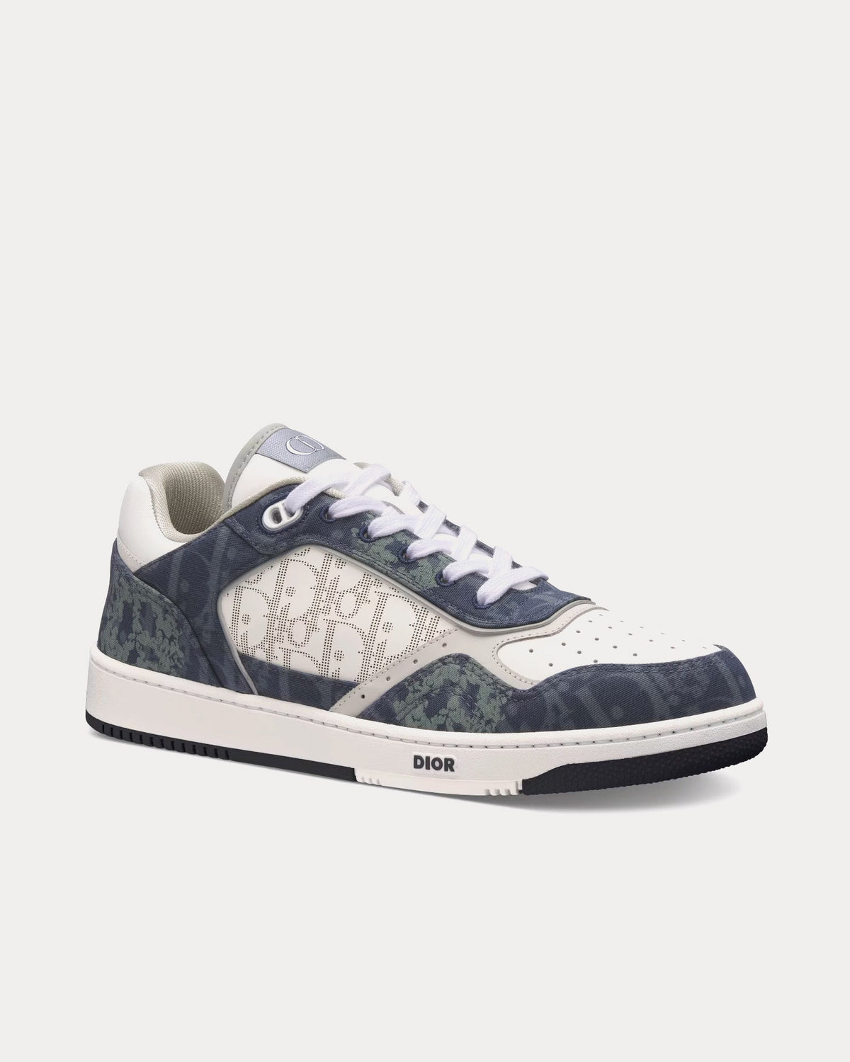 Dior Tears B27 Blue Dior Oblique and Peace Sign Dior Tears Denim Low Top Sneakers