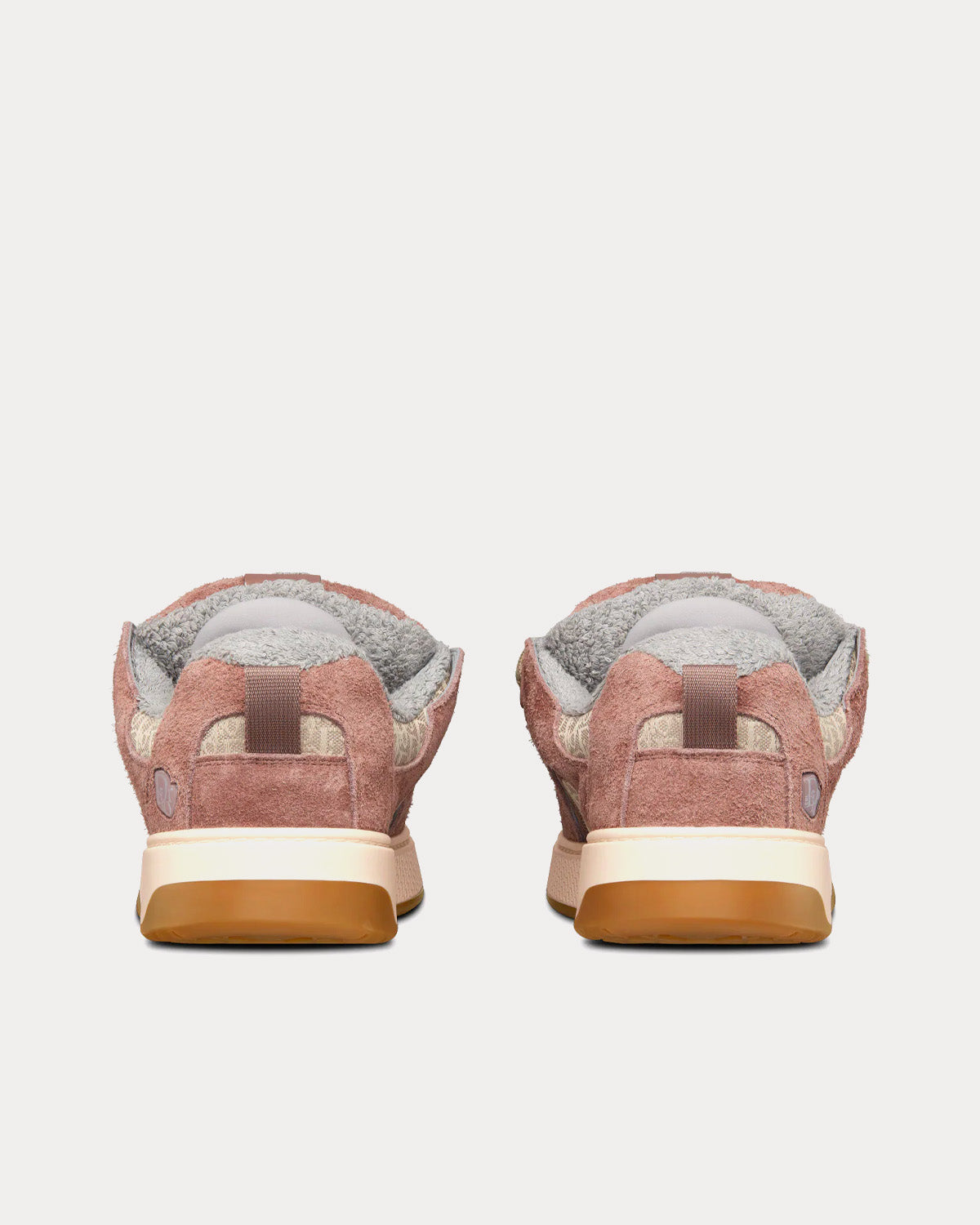 B9S Skater Limited And Numbered Edition Lilac Suede and Dior Oblique Jacquard Low Top Sneakers