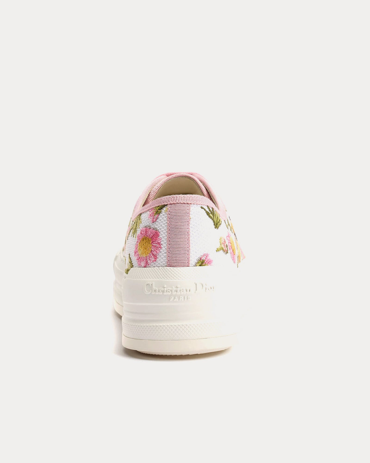 Walk'n'Dior Platform  Daisy Garden Motif White / Pink Low Top Sneakers