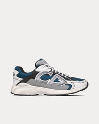 B30 Blue Mesh and White, Gray and Black Technical Fabric Low Top Sneakers