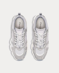 Chrono Mesh & Suede Calfskin Gray Low Top Sneakers