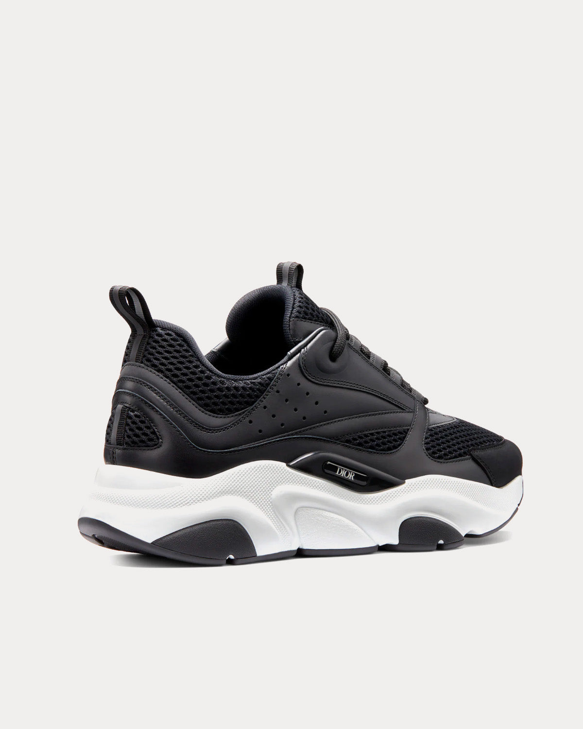 B22 Technical Mesh & Calfskin Black / White Low Top Sneakers