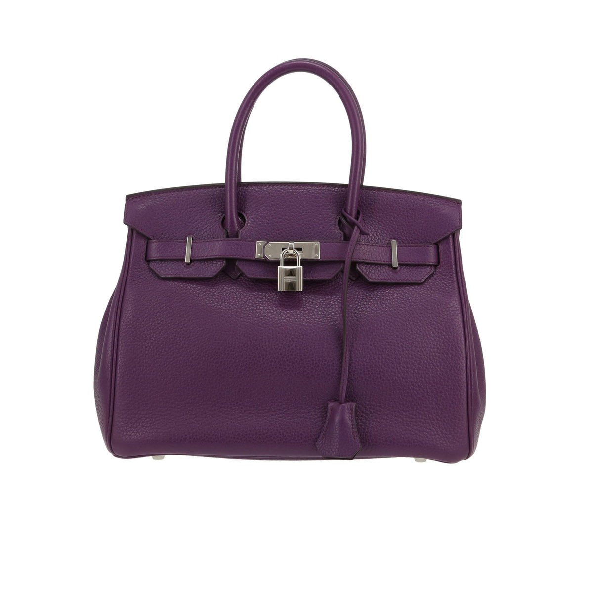 Birkin 30 cm handbag in purple togo leather