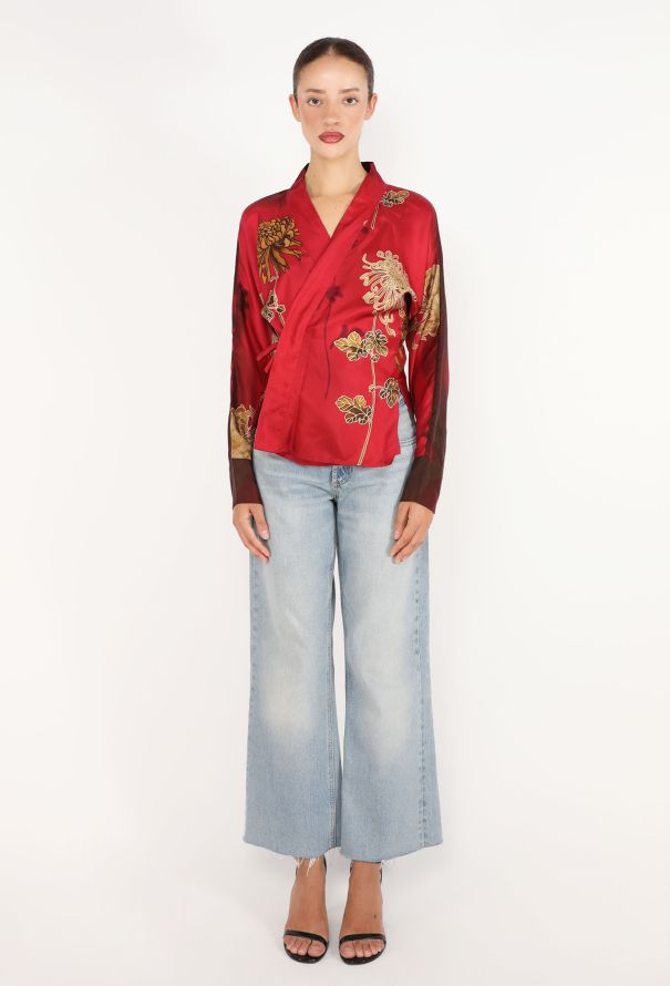 Gucci Tom Ford Silk Kimono, S/S 2001