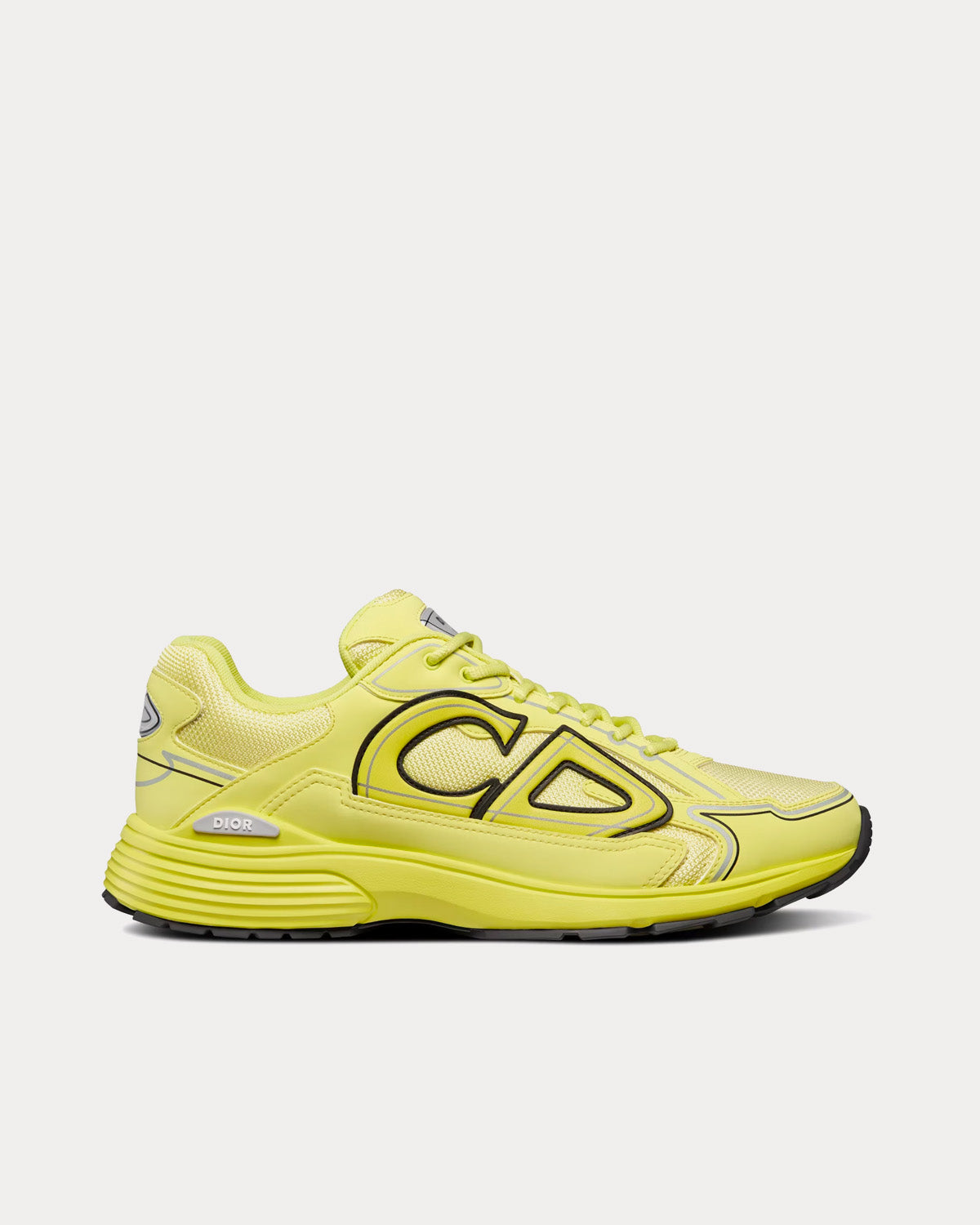 B30 Yellow Mesh and Technical Fabric Low Top Sneakers