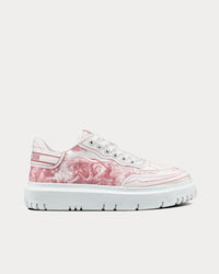 Addict Raspberry Toile de Jouy Technical Fabric Low Top Sneakers