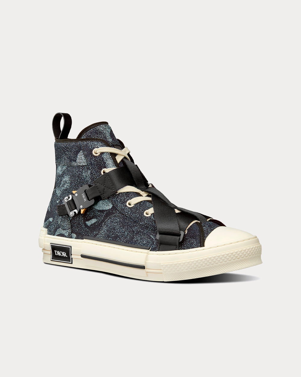 B23 Denim Camouflage Jacquard High Top Sneakers