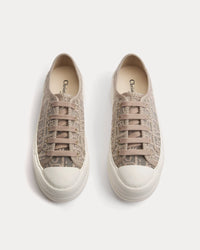 Walk'n'Dior Platform Embroidered Mesh Trench Low Top Sneakers