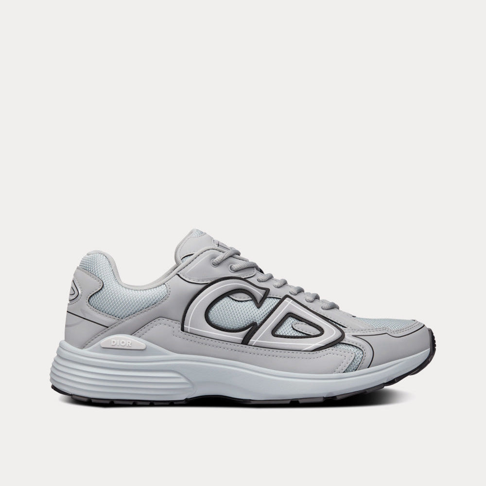 B30 Dior Gray Mesh and Technical Fabric Low Top Sneakers