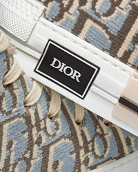 B23 Greige Dior Oblique Tapestry High Top Sneakers