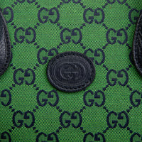 GG Canvas Interlocking G Tote Bag - Green