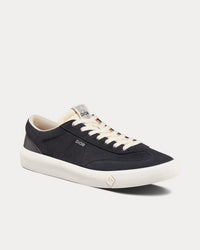 B101 Nubuck Calfskin Black Low Top Sneakers