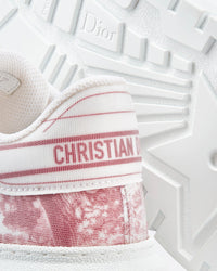 Addict Raspberry Toile de Jouy Technical Fabric Low Top Sneakers