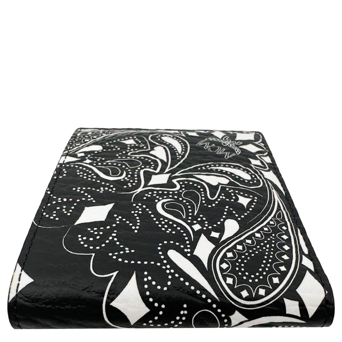 MCM Aren Bandana Leather Bifold Men's Wallet Black