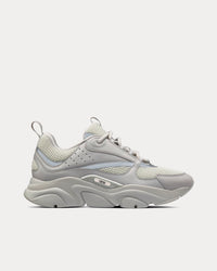 B22 Technical Mesh & Smooth Calfskin Dior Gray Low Top Sneakers