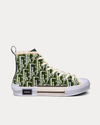 B23 Olive Dior Oblique Tapestry High Top Sneakers