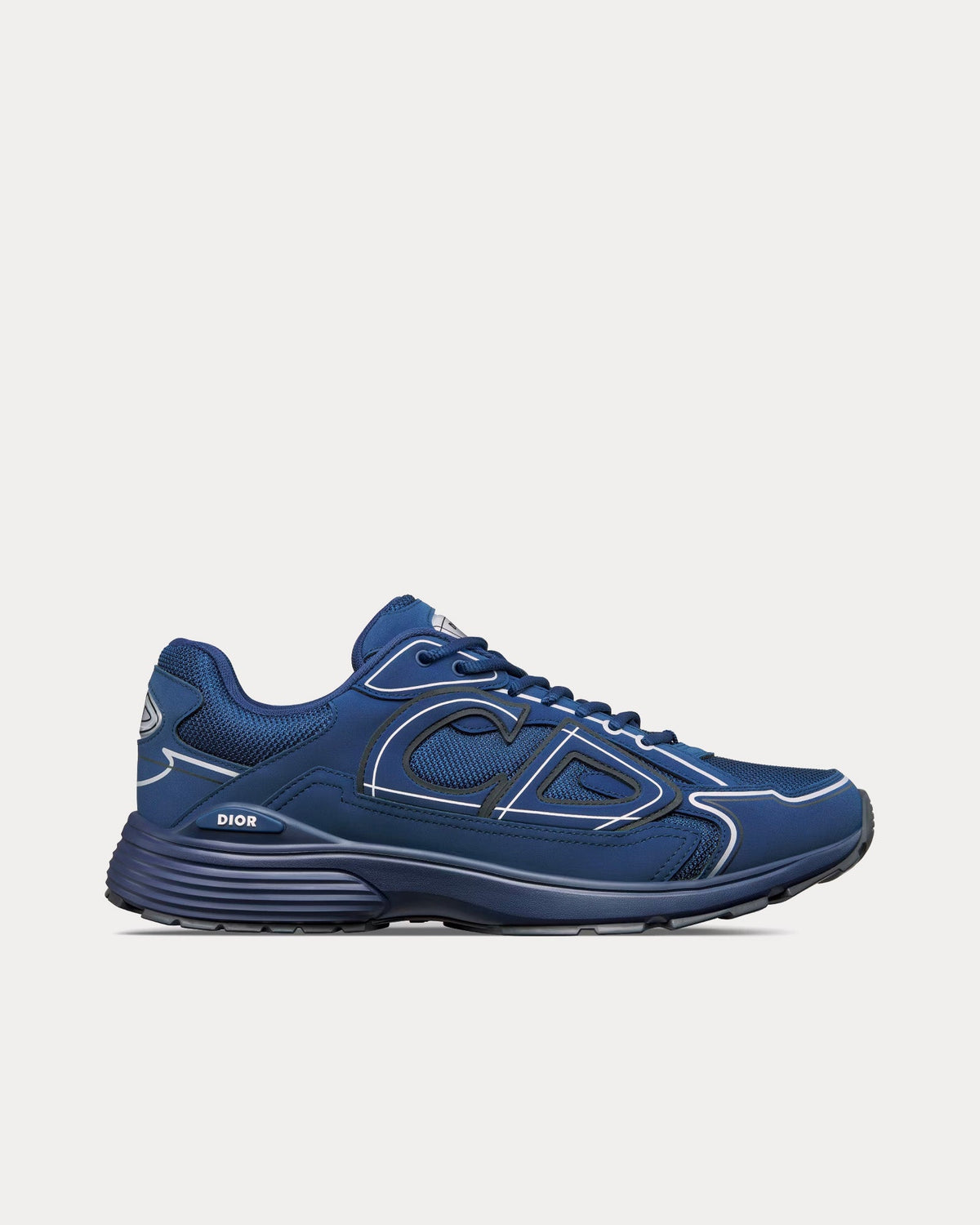 B30 Mesh & Technical Fabric Deep Blue Low Top Sneakers