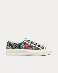 Walk'n'Dior Black Multicolor D-Constellation Embroidered Cotton Low Top Sneakers