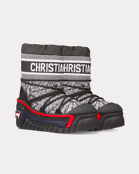 DiorAlps Plan de Paris Shiny Nylon Black / White Après-Ski Boots