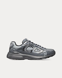 B30 Light Gray Technical Mesh and Gray Brilliant-Finish Technical Fabric Low Top Sneakers