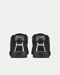 B27 Black Patent Calfskin and Dior Oblique Gravity Leather Low Top Sneakers