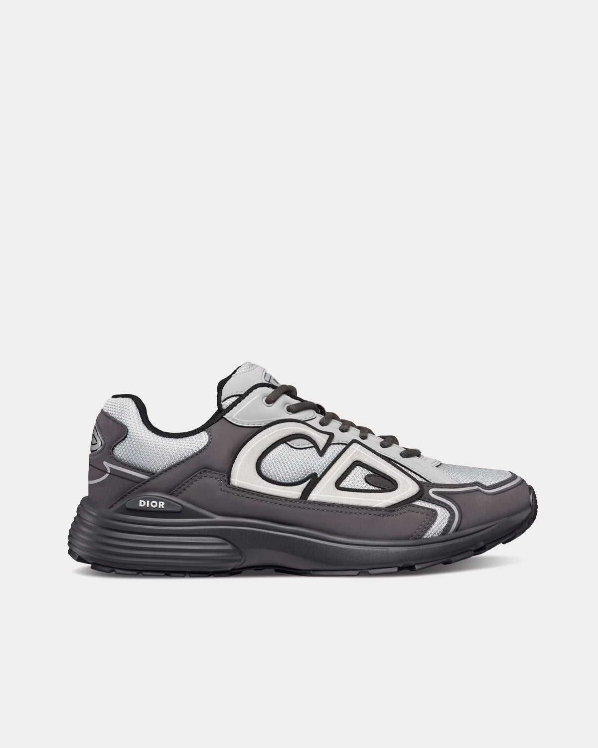 B30 Gray Mesh with Anthracite and Gray Technical Fabric Low Top Sneakers