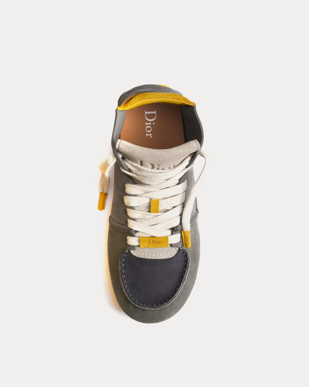 Roadie in Nubuck & Suede Grey / Navy Blue / Yellow Boots