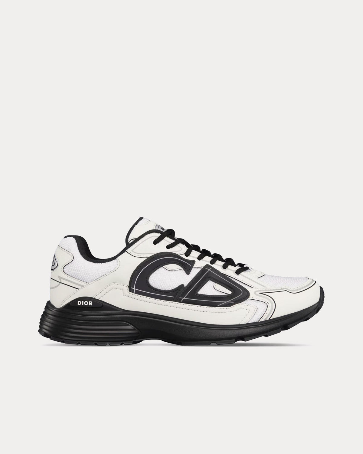 B30 Mesh & Technical Fabric White Low Top Sneakers