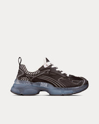 Vibe Black Technical Fabric, Mesh and Rubber Low Top Sneakers