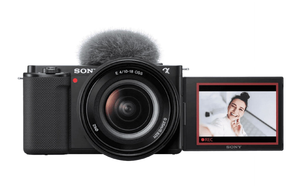 Sony ZV-E10 Mirrorless Vlogging Camera with 16-50mm Lens & 64GB Memory | New & Black | Imported Model | Sold without Manufacturer Warranty