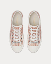 Walk'n'Dior Nude Dior Oblique Embroidered Cotton Low Top Sneakers