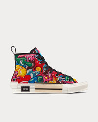 B23 Multicolor Resin Pearl Embroidery High Top Sneakers