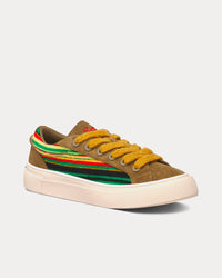Dior Tears B33 Limited Edition Yellow Multicolor Mohair and Brown Suede Low Top Sneakers
