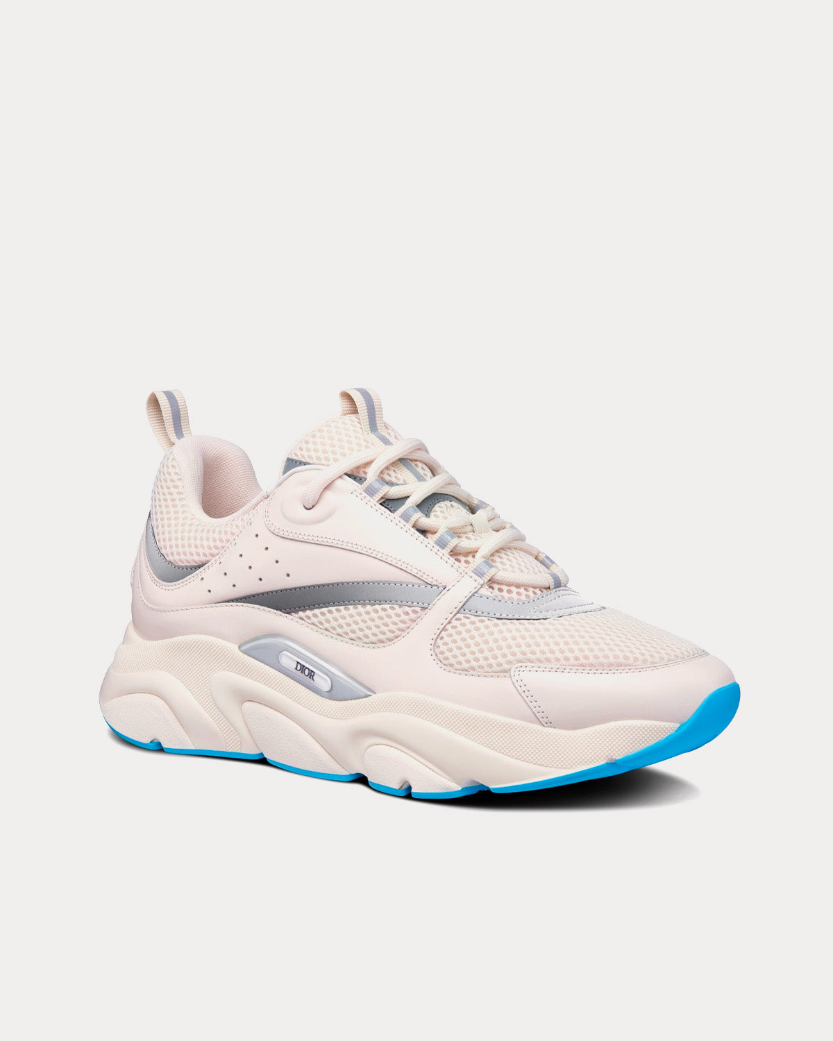 B22 Cream Technical Mesh and Smooth Calfskin Low Top Sneakers