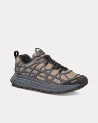B31 Runner Brown Technical Mesh and Deep Gray Rubber with Warped Cannage Motif Low Top Sneakers