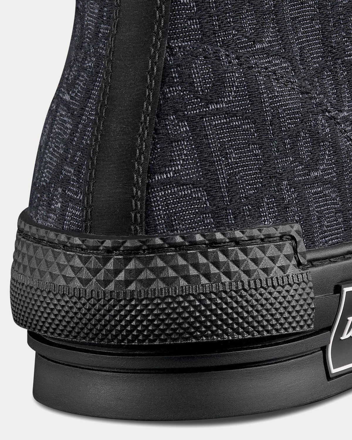 B23 Dior Oblique Jacquard Black High Top Sneakers