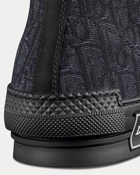 B23 Dior Oblique Jacquard Black High Top Sneakers