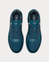 World Tour B27 Navy Blue Dior Oblique Galaxy Leather with Smooth Calfskin and Suede Low Top Sneakers