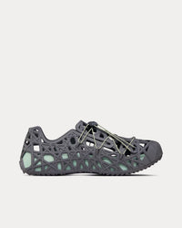 Dior Warp Anthracite Gray Cosmo Rubber with Warped Cannage Motif Sandals