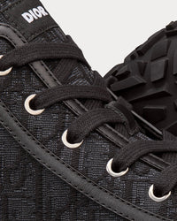 B28 Black Dior Oblique Jacquard and Rubber High Top Sneakers