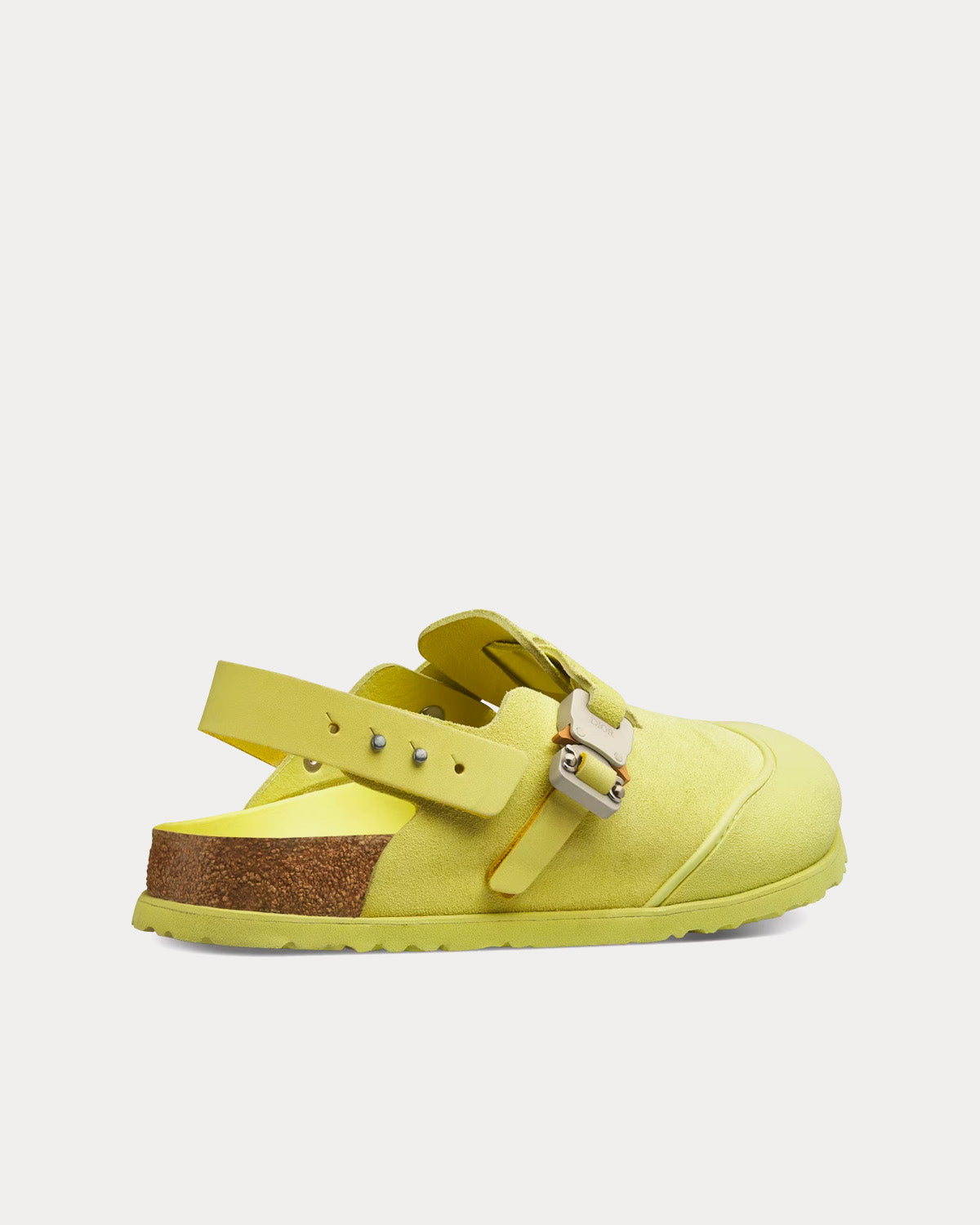 Tokio Mule Pastel Yellow Nubuck Calfskin Slip Ons