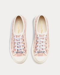 Walk'n'Dior Platform Nude Dior Oblique Embroidered Cotton Low Top Sneakers