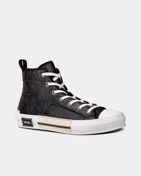 B23 Black CD Diamond Canvas High Top Sneakers