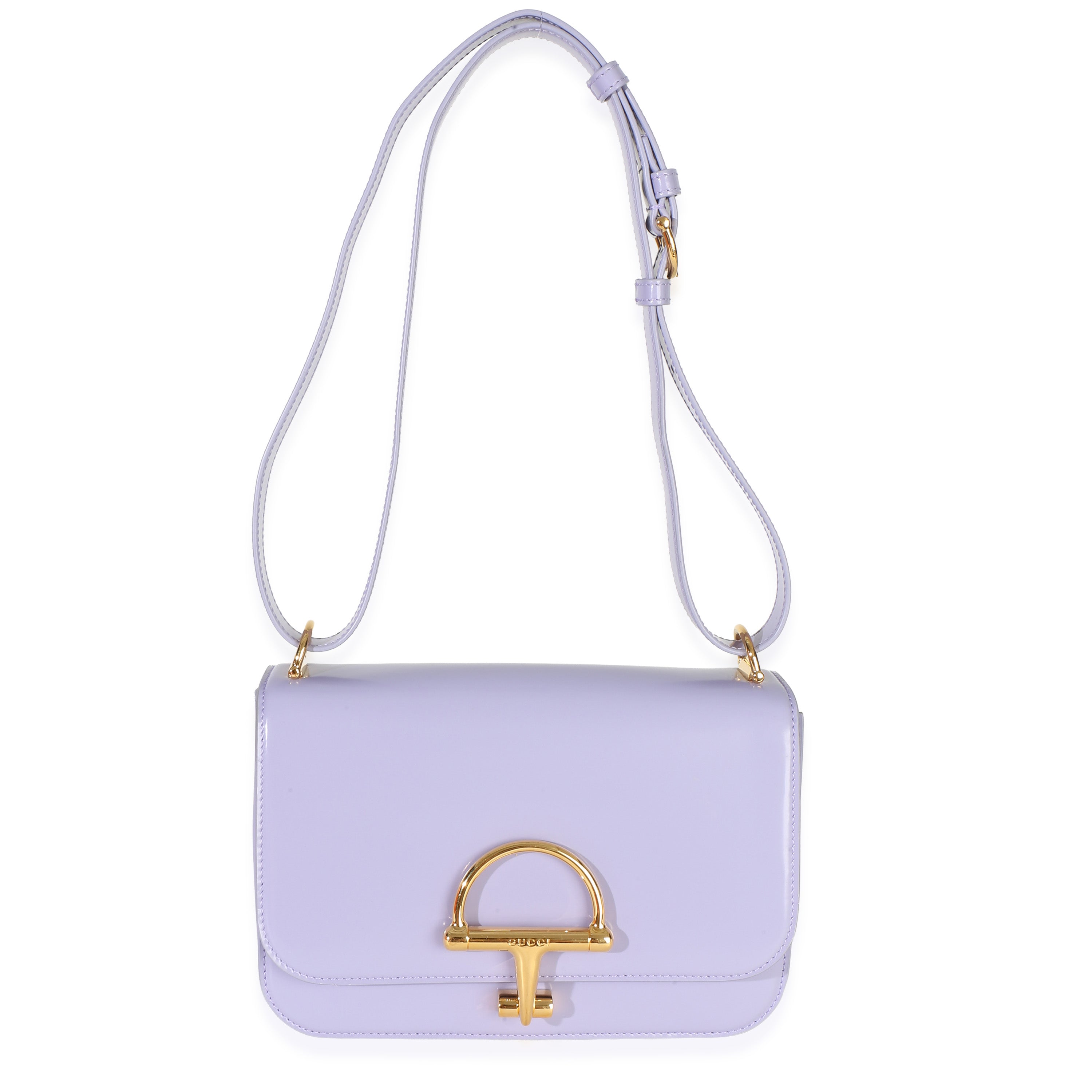 Lux Nappa Small Siena Shoulder Bag in Light Purple Spice