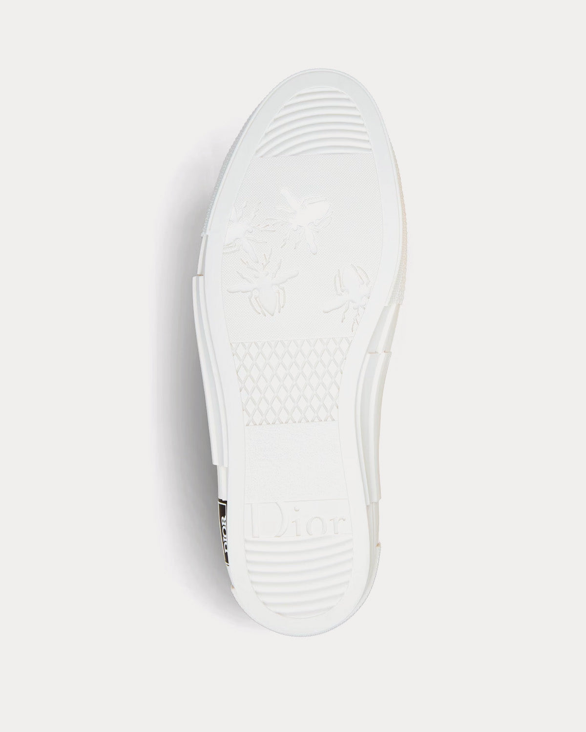 B23 White Canvas with AsteroDior Signature High Top Sneakers